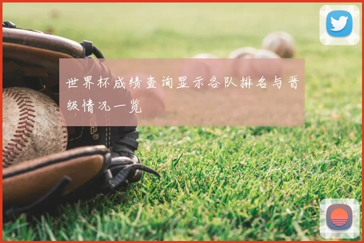 世界杯成绩查询显示各队排名与晋级情况一览